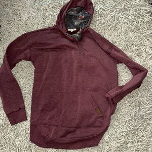 Maurices Maroon Hoodie Shirt